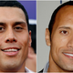 Tanoai Reed (L) and Dwayne Johnson (R), both in 2007